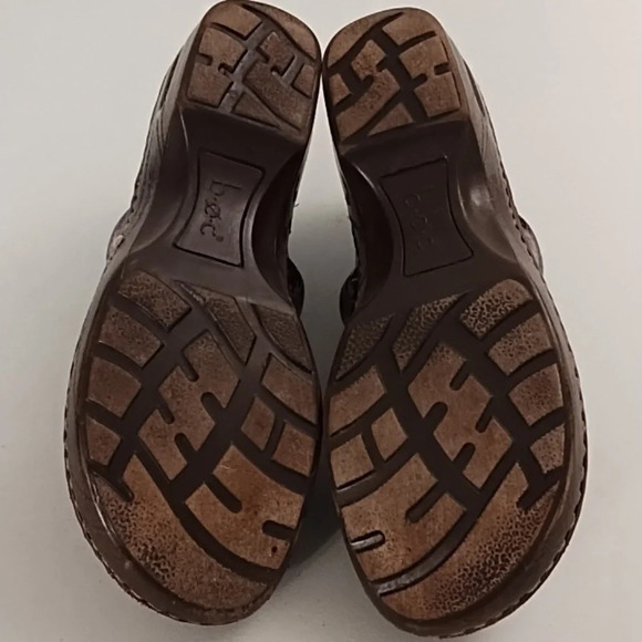 BOC Born Size 7 Plum Quilted Clog Shoes Comfy Peggy Quilted Snake Patent - Picture 7 of 11